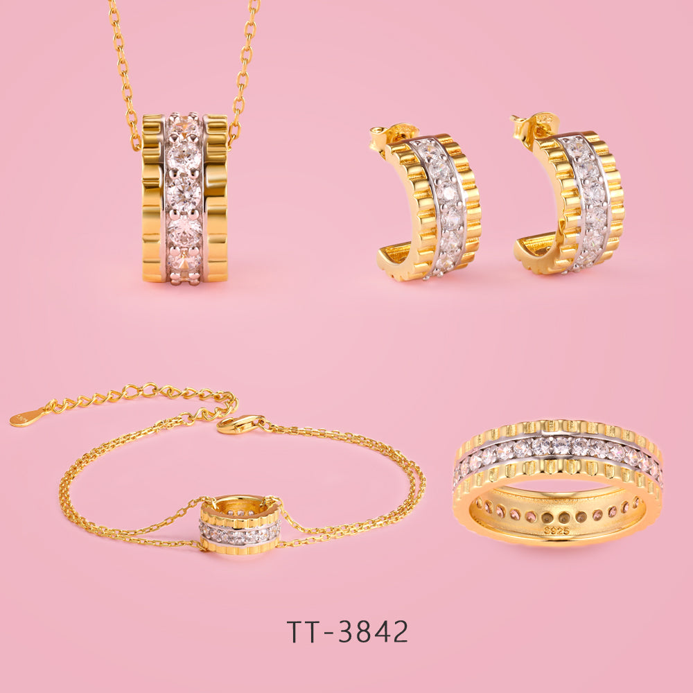Charm Silver: S925 silver set, showing the luxury.