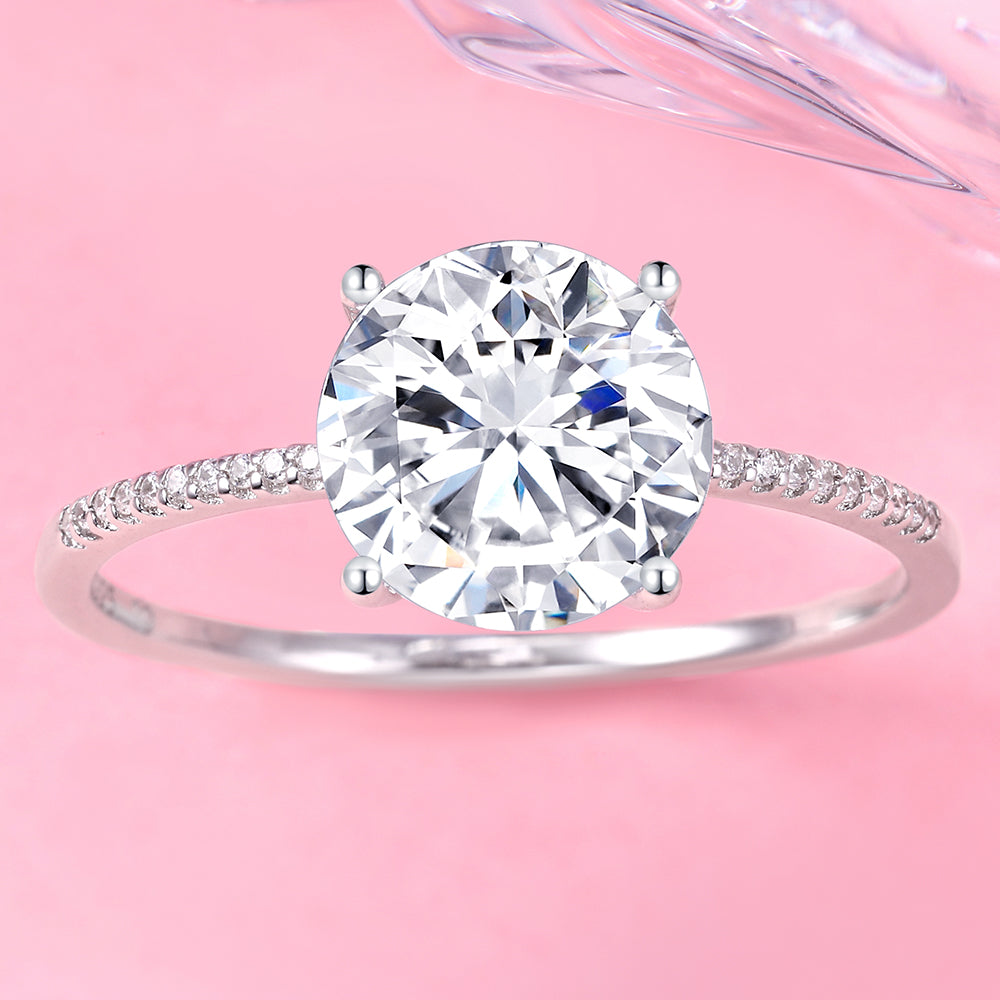Yumato S925 Sterling Silver Fashion Matching Wedding Ring(Size 5~9) Gifts for yourself, girl, lover,friend R19