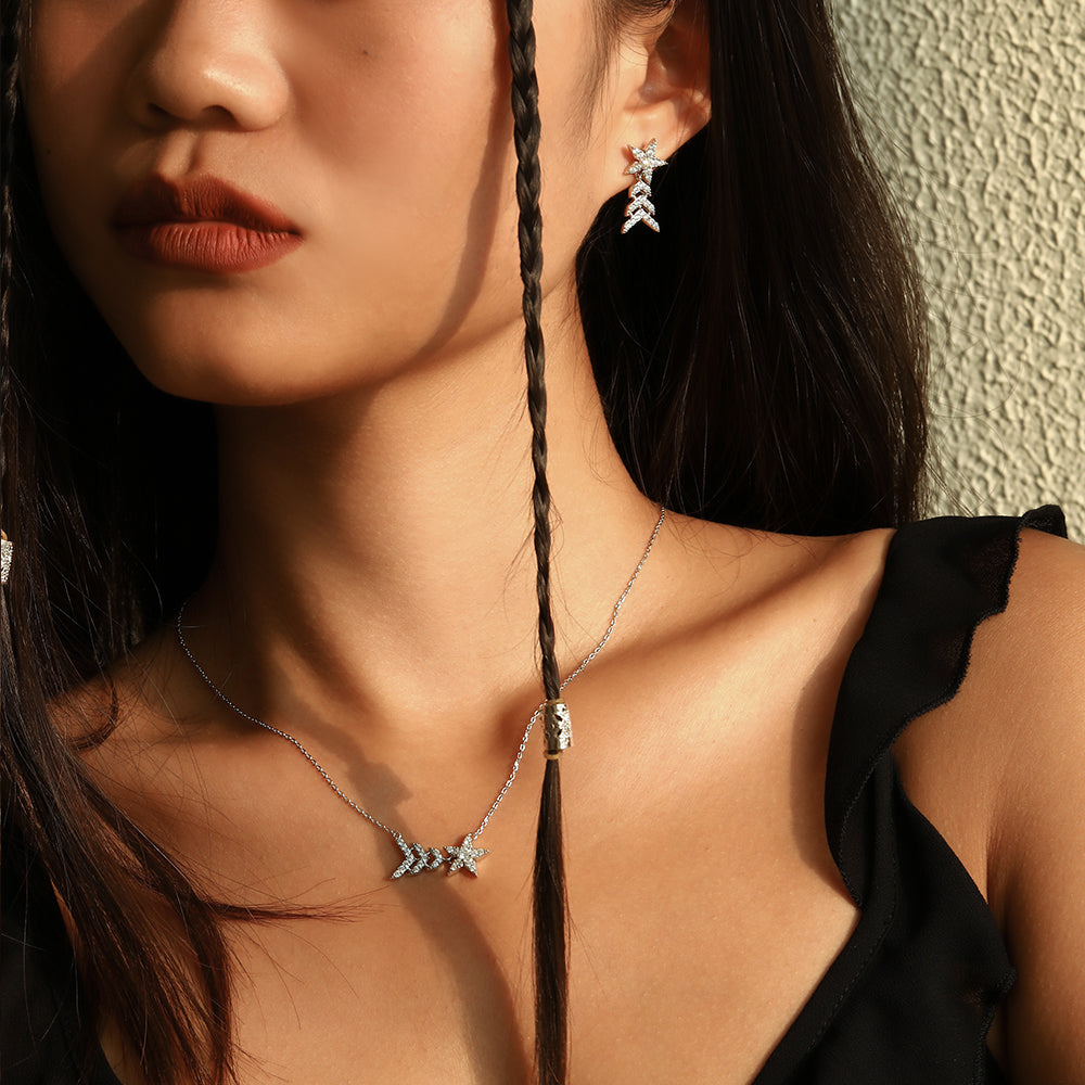 S925 Sterling Silver Star Style Set Series