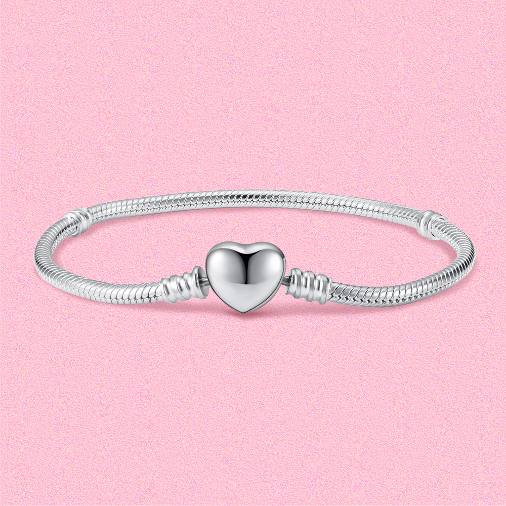 Yumato S925 Sterling Silver 26 Letter DIY Pendant Love Bracelet (Free Choice Style) Fashion Pendant Gifts for yourself, girl, lover,friend P01