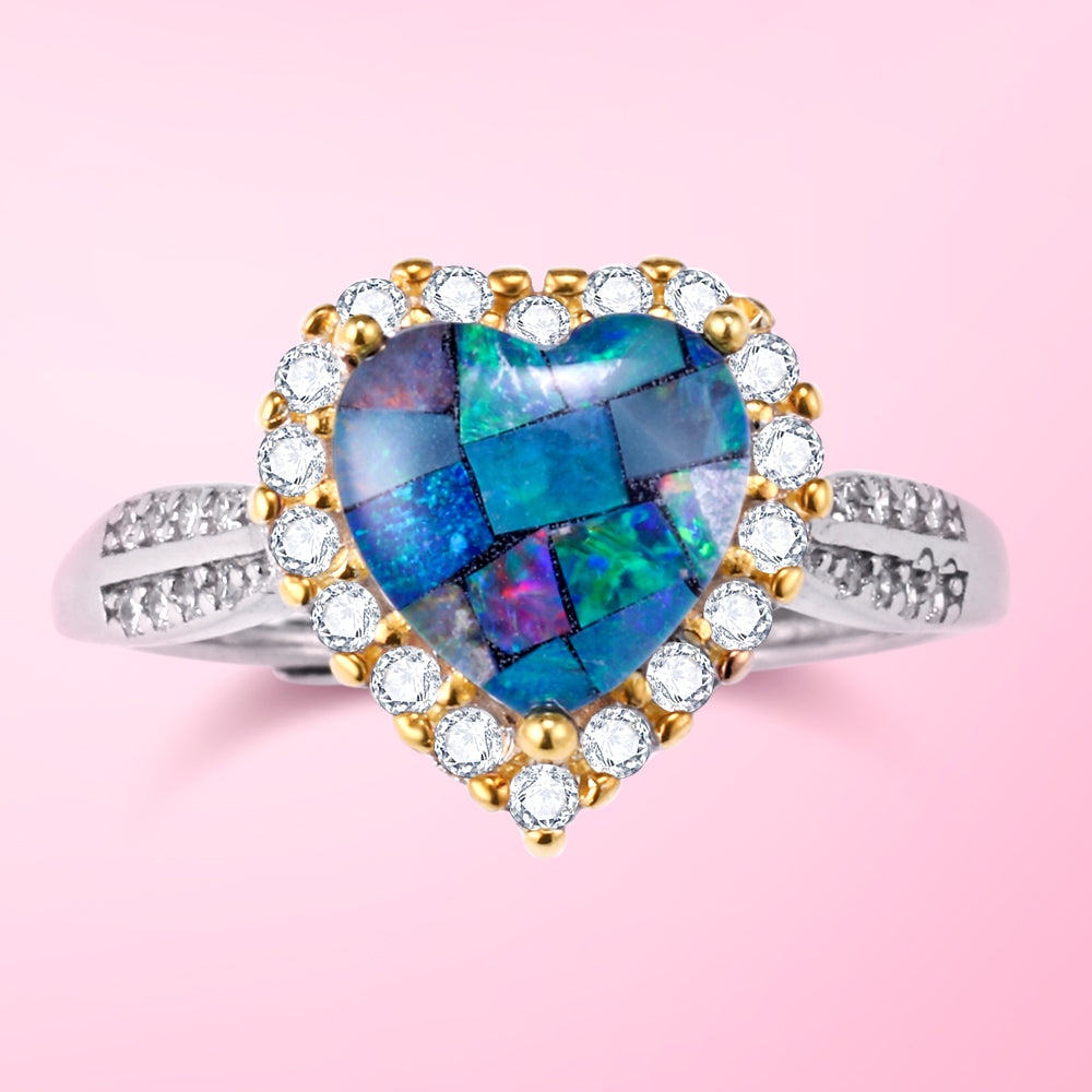 Natural Gemstone Opal Moonstone Spinel Open Adujstable Ring in 925 Sterling Silver Jewelry Gifts for yourself, girl, lover,friend C321-C323