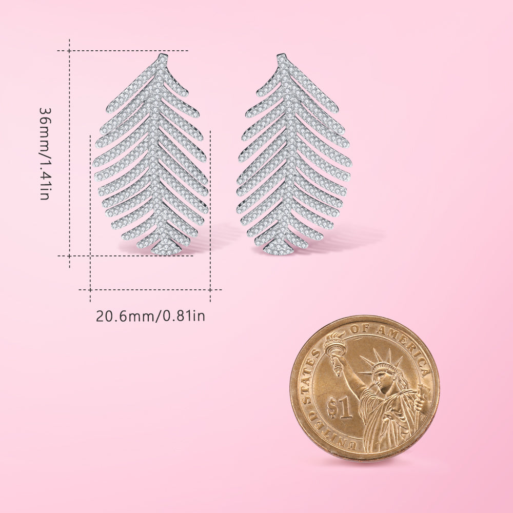 Yumato Fashion Pandent Earrings in 925 Sterling Silver birthday, anniversary, Christmas Gift for yourself, girls, friends, lover E-027