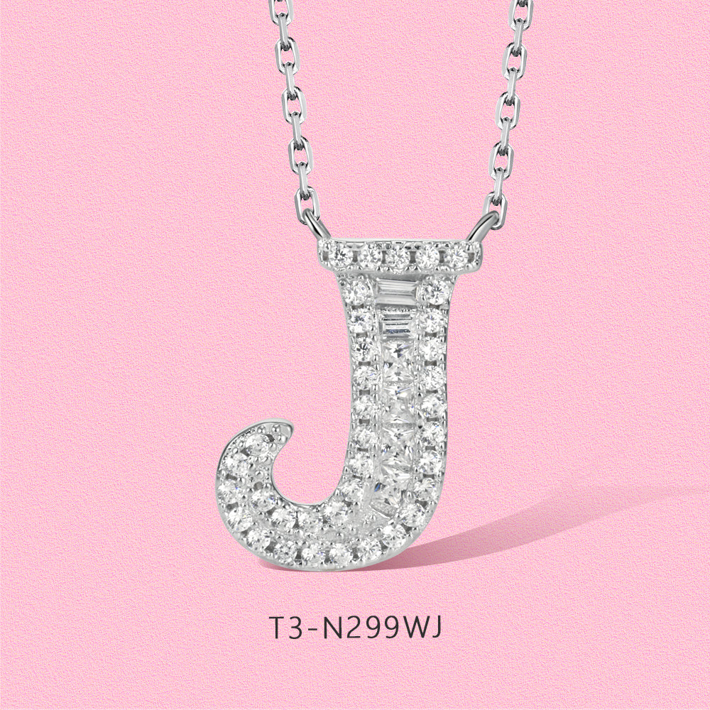 Yumato Gold color adjustable opening set natural Opal 26 English letter nceklace
