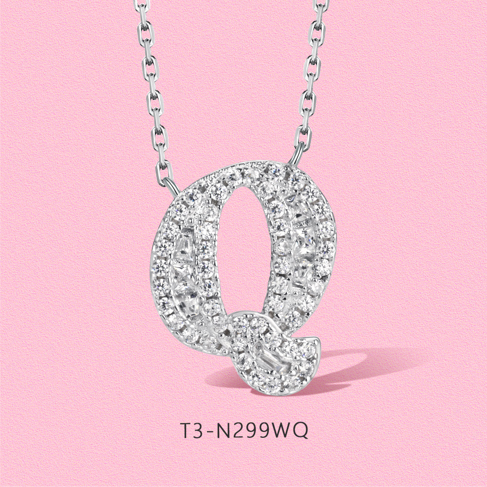 Yumato Gold color adjustable opening set natural Opal 26 English letter nceklace