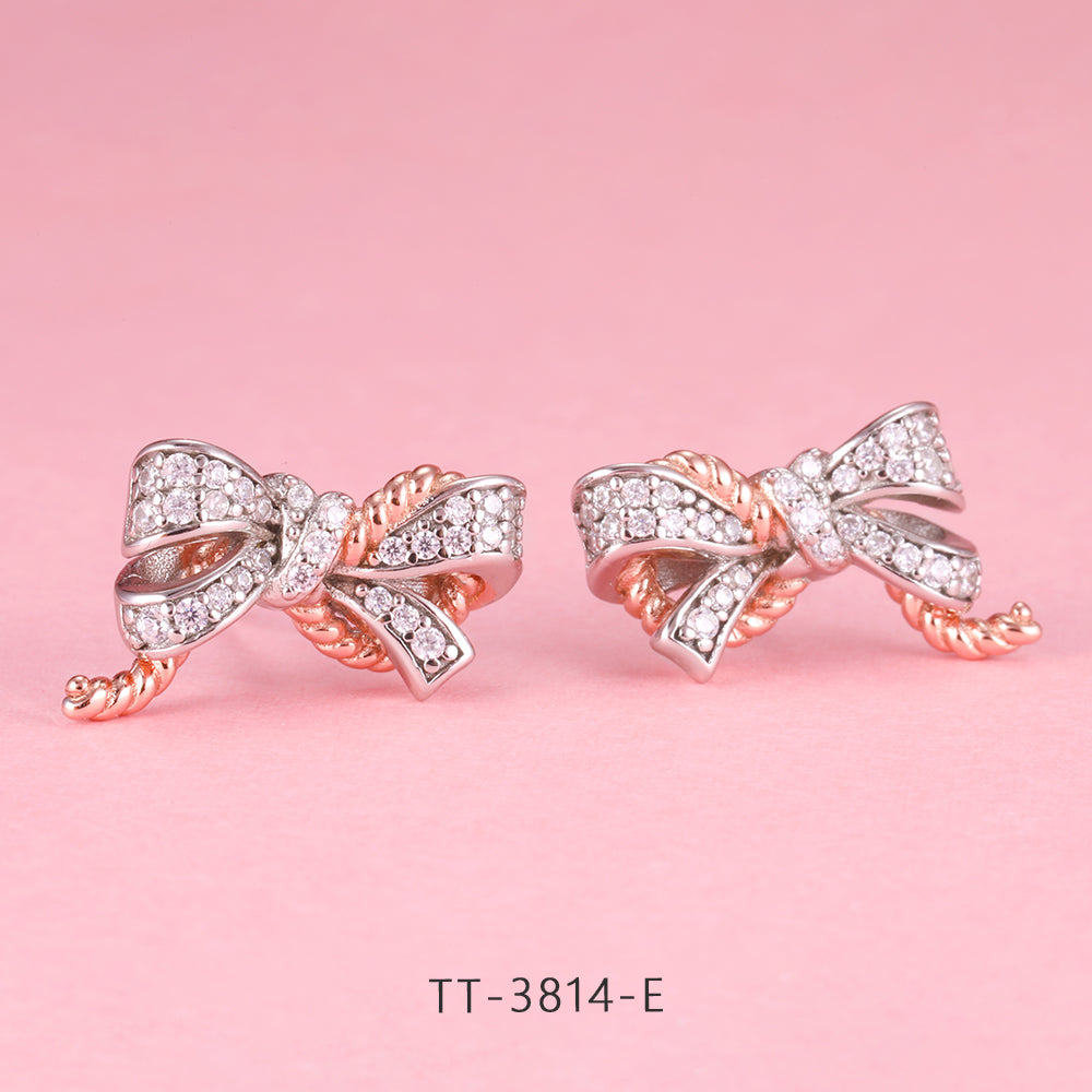 S925 Sterling Silver Bowknot Style Set Series