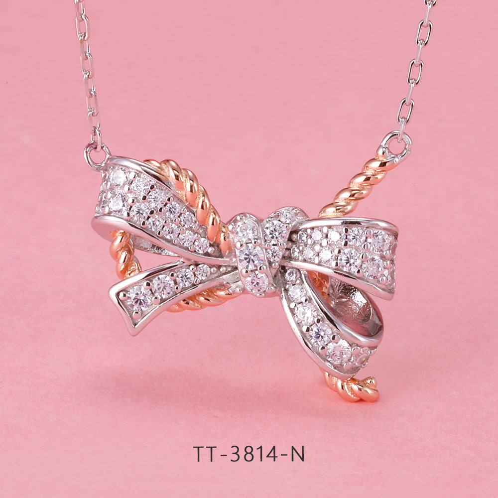 S925 Sterling Silver Bowknot Style Set Series