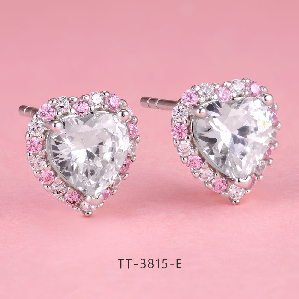 S925 Sterling Silver Heart Style Set Series