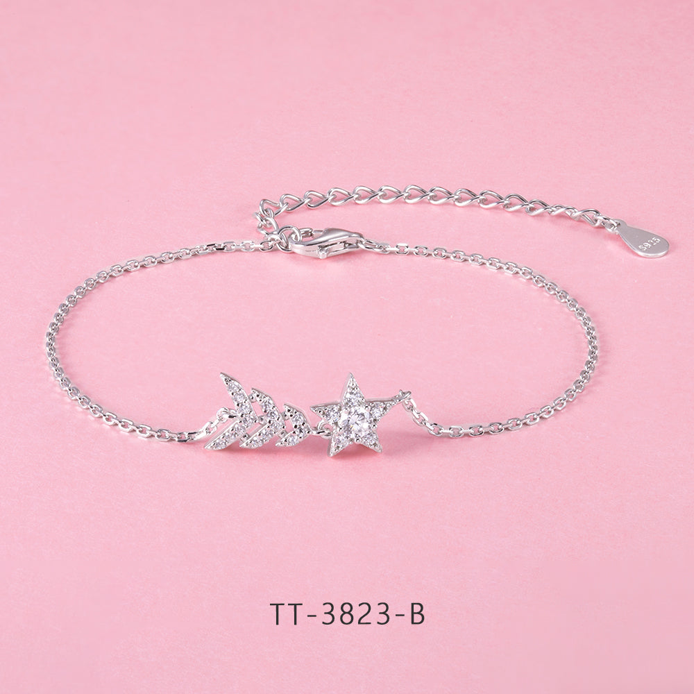S925 Sterling Silver Star Style Set Series