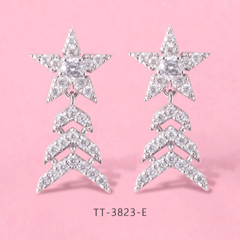 S925 Sterling Silver Star Style Set Series