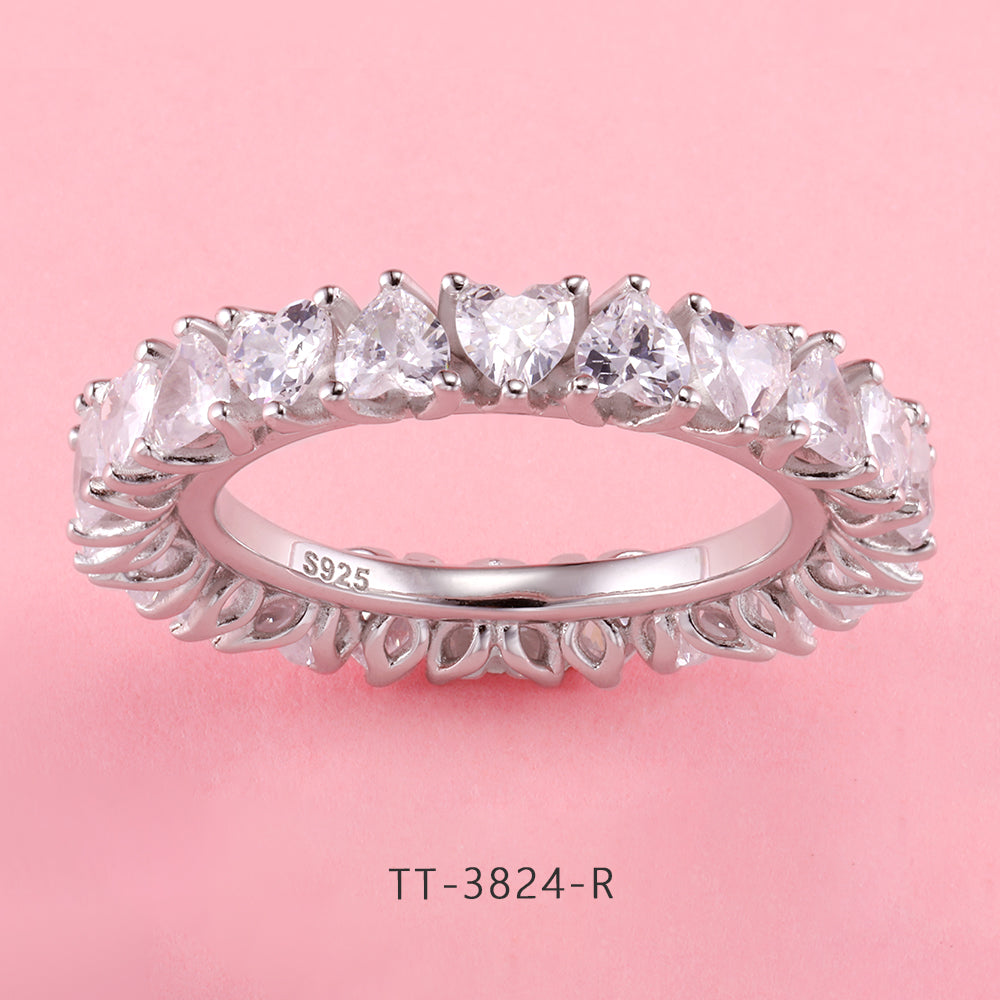 S925 Sterling Silver Multiple Heart Style Set Series