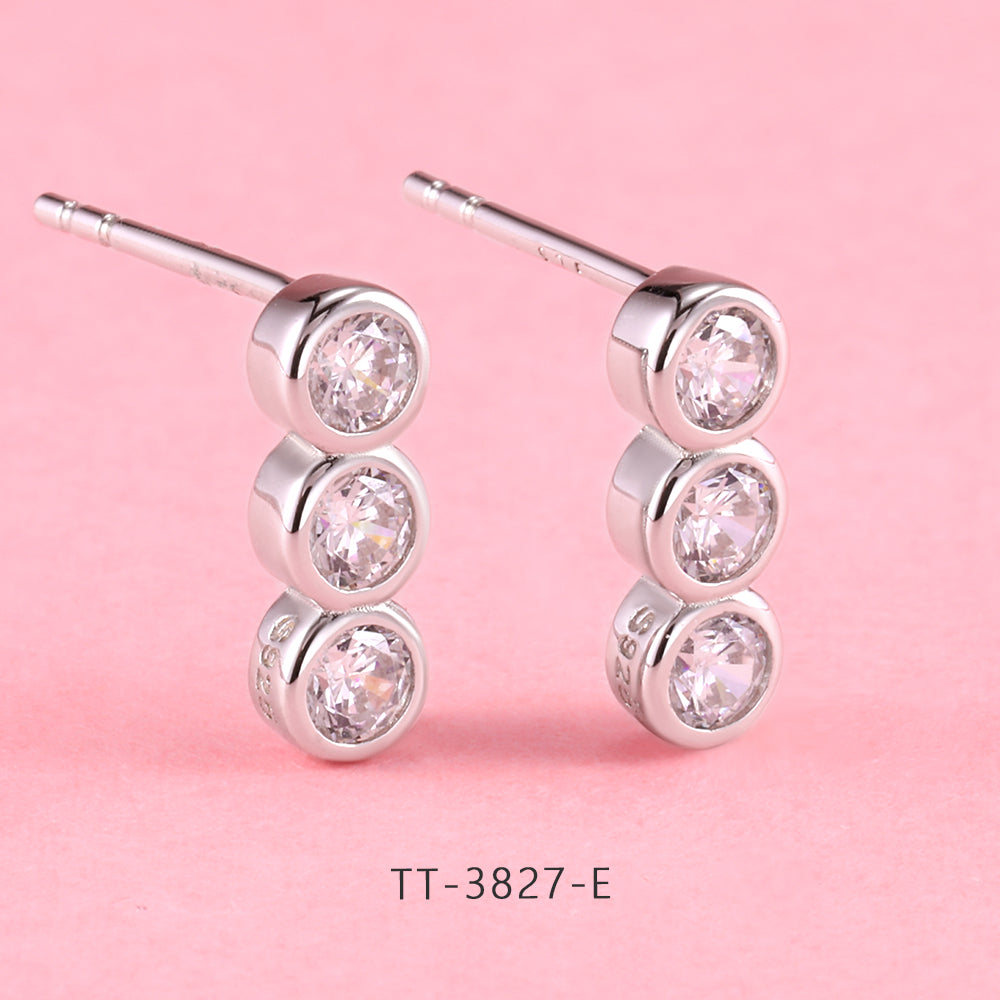 S925 Sterling Silver Multiple Circle Style Set Series