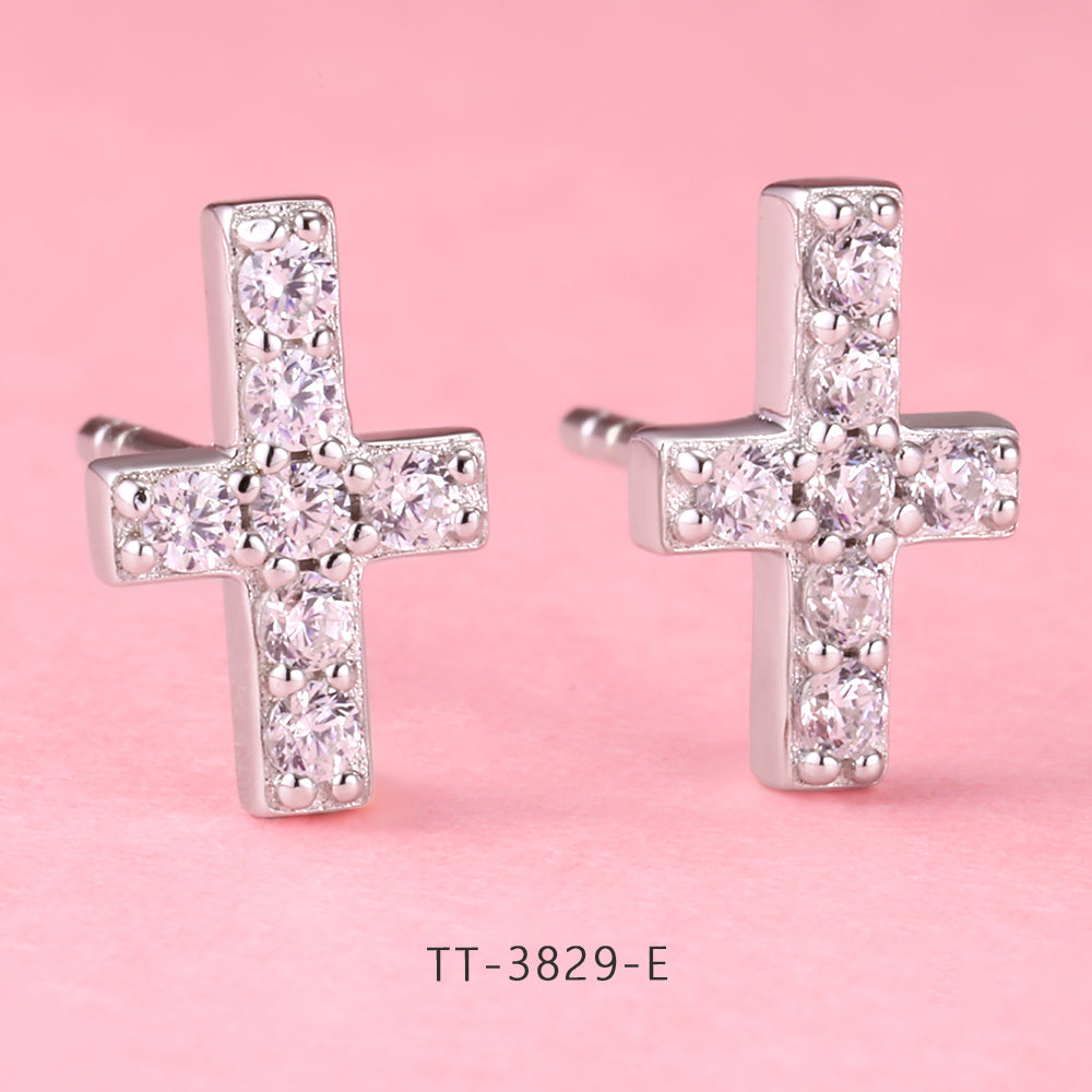 S925 Sterling Silver Cross Style Set Series