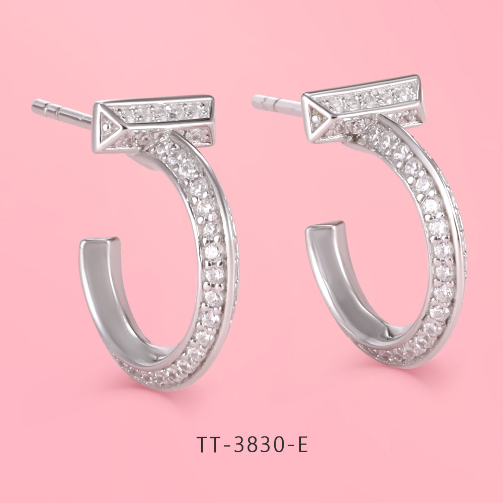 S925 Sterling Silver T-shaped Ring Style Set Series