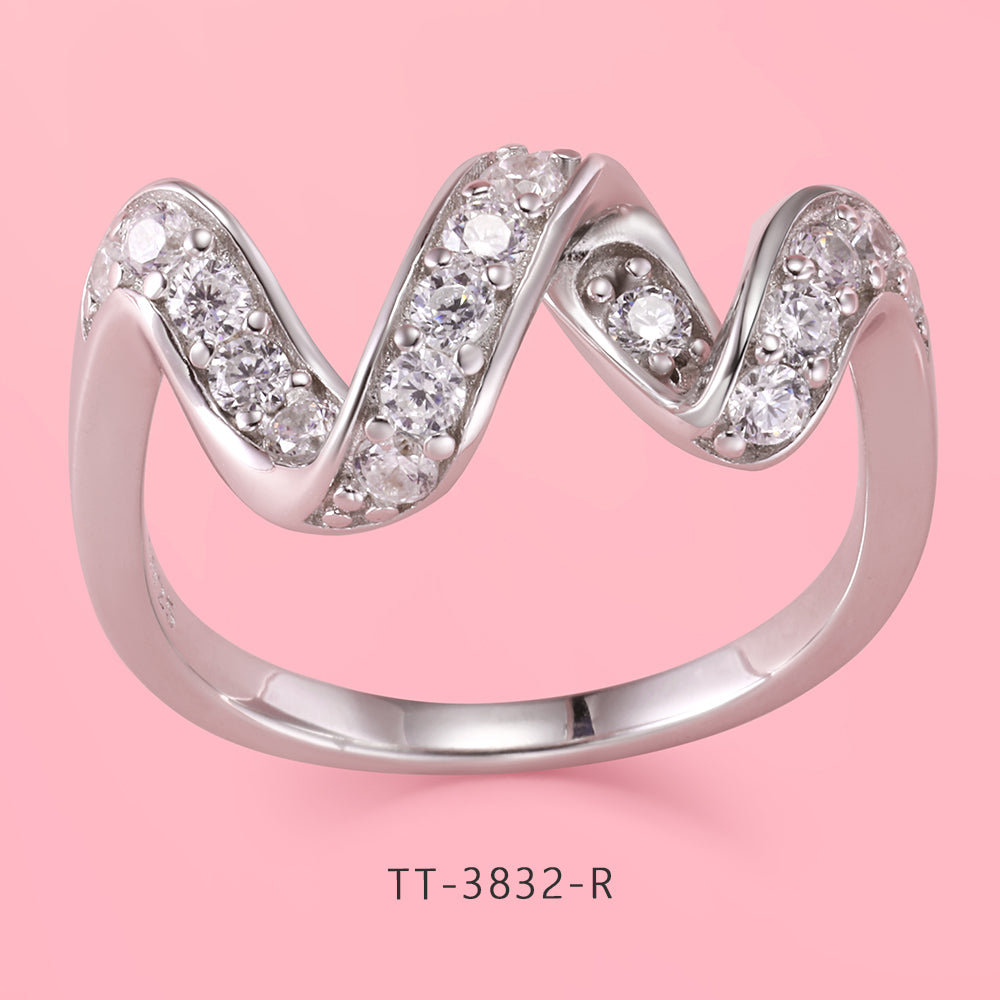 S925 Sterling Silver Ribbon Style Set Series