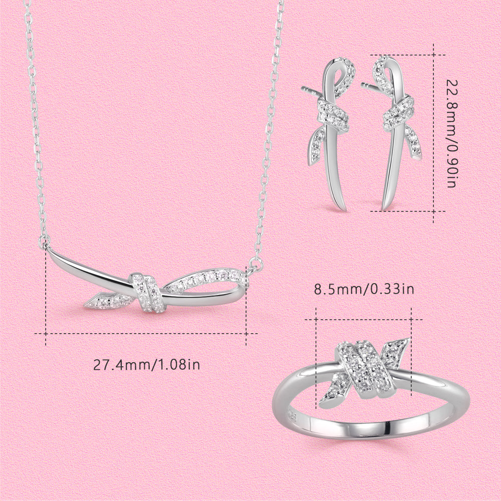 S925 Sterling Silver Knot Style Set Series