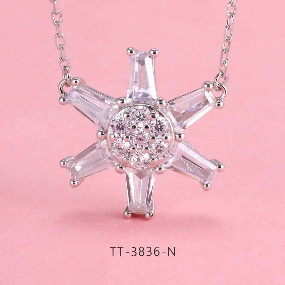 S925 Sterling Silver Snowflake Series Set TT3836