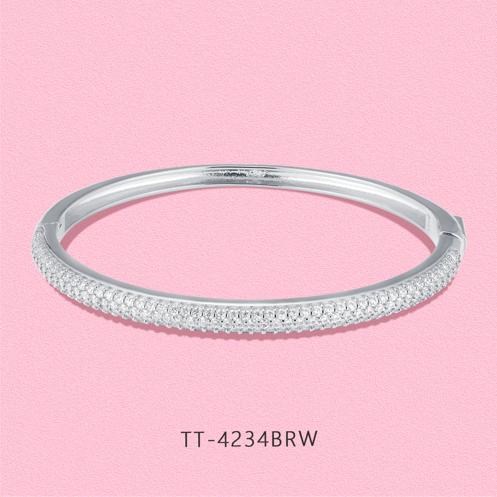 Snowflake studded Moissanite diamond bracelet TT4234