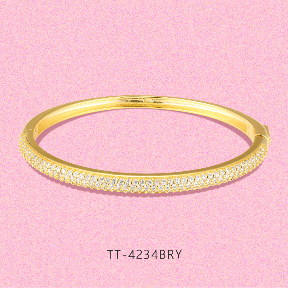 Snowflake studded Moissanite diamond bracelet TT4234