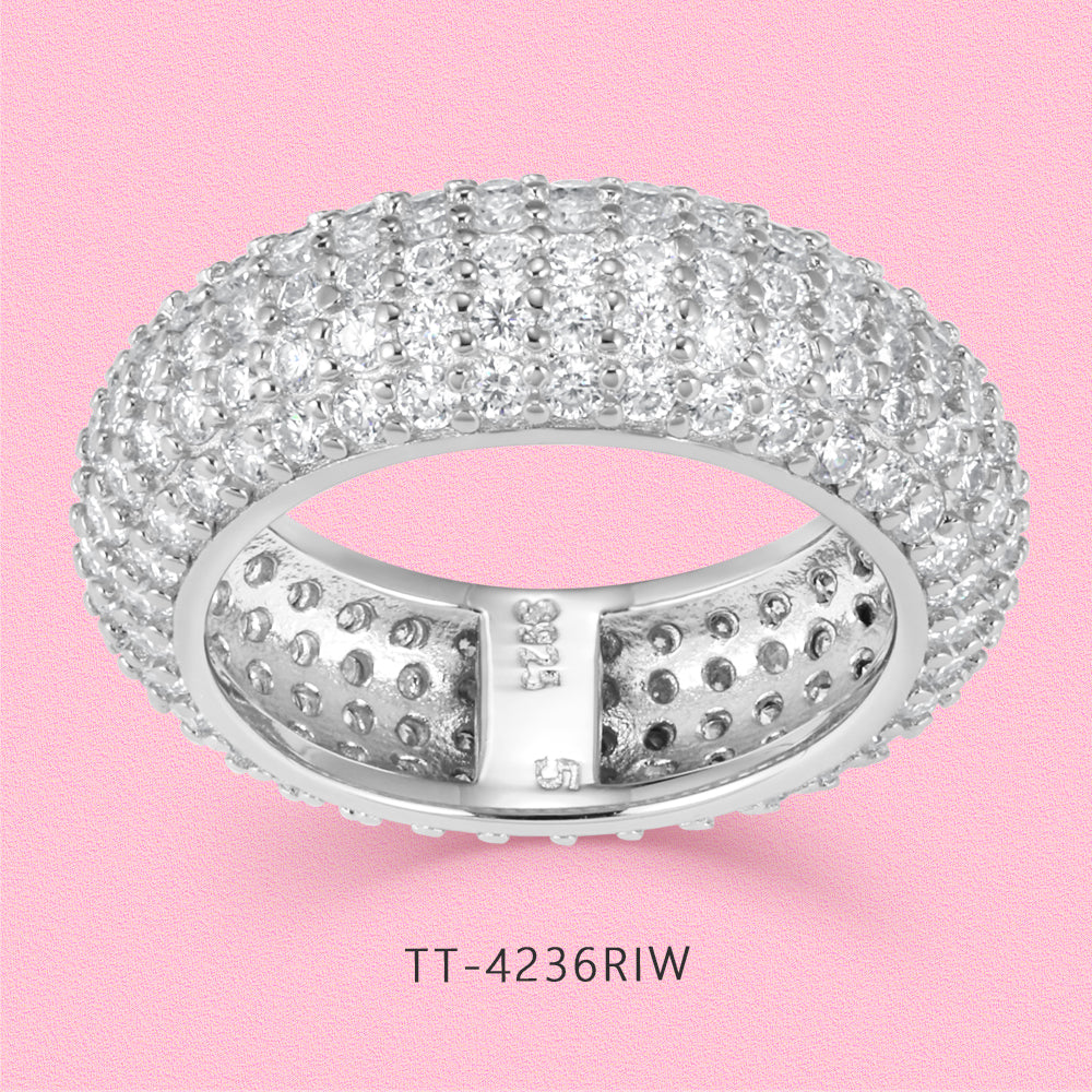 Overmount moissanite diamond ring S925 sterling silver rings TT4236