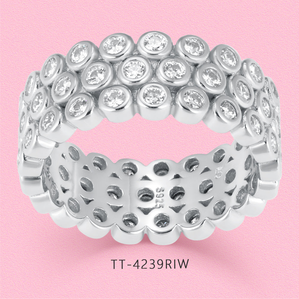 Overmount moissanite diamond ring S925 sterling silver rings TT4239