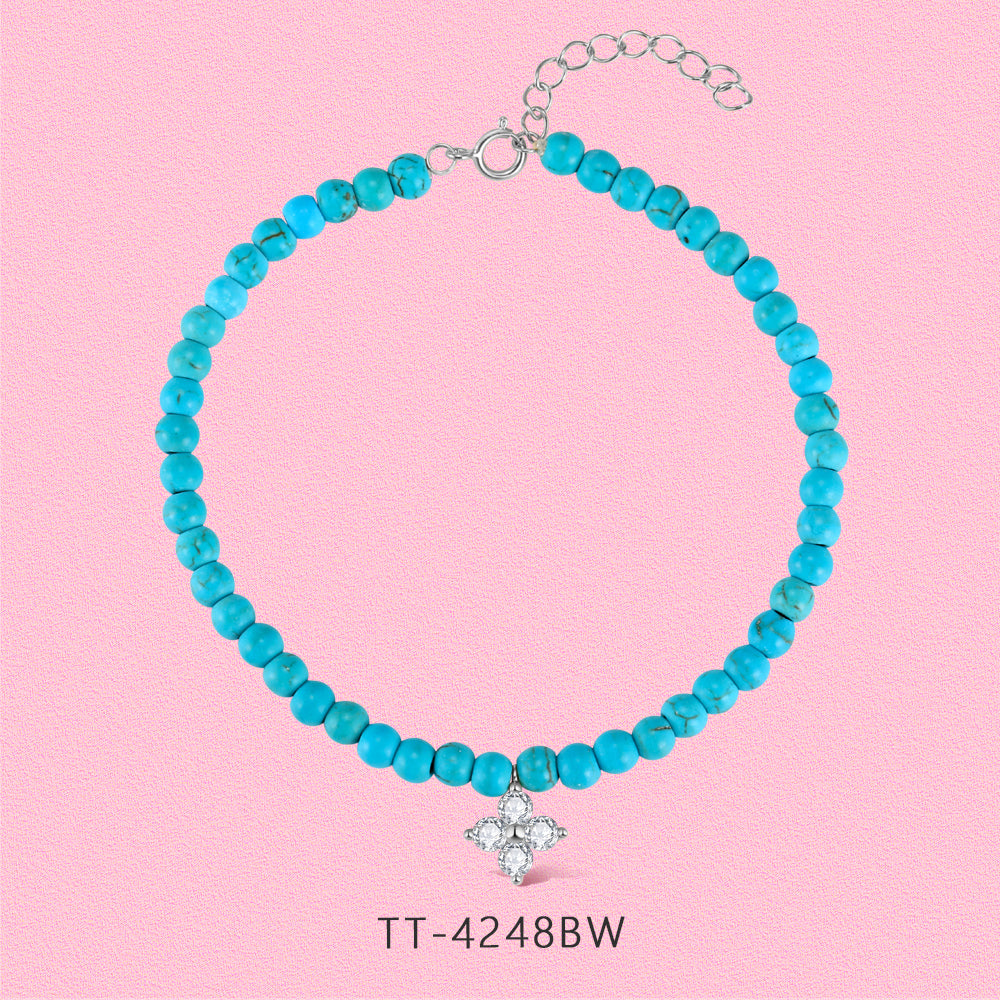 Lucky four-leaf Clover S925 sterling silver bracelet TT4248