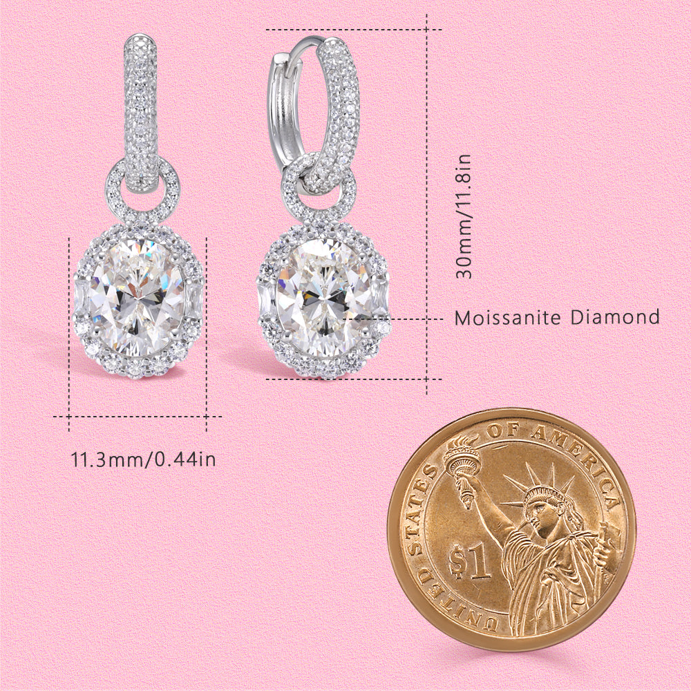 Yumato sparkling luxury laboratory-grown diamond earrings E4339