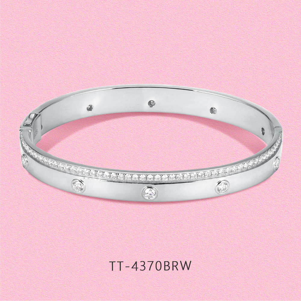 Yumato S925 Sterling silver,Moissanite diamond bracelet