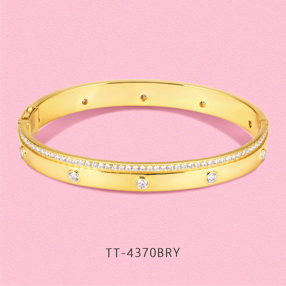 Yumato S925 Sterling silver,Moissanite diamond bracelet