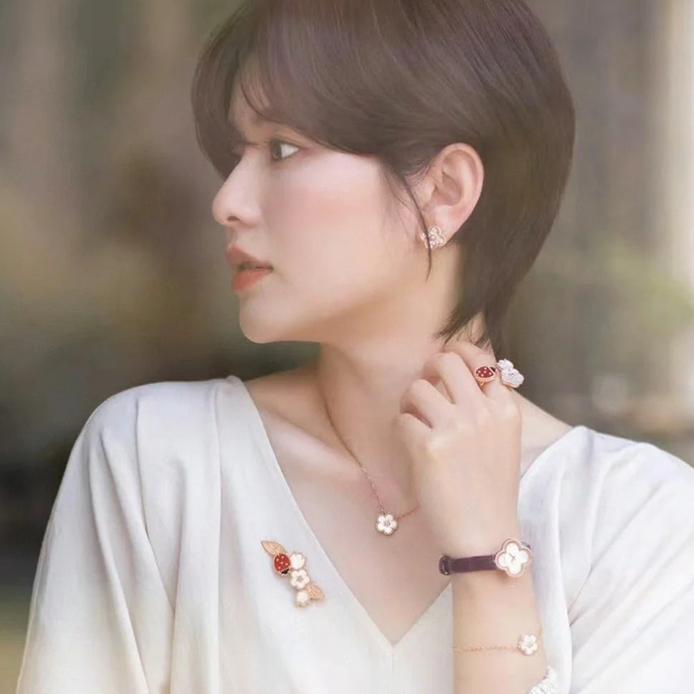 Yumato S925 sterling silver lucky spring necklace