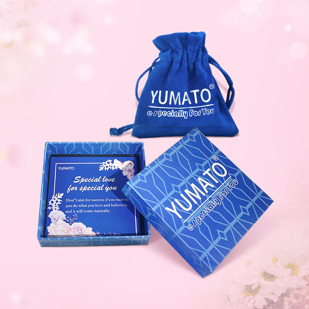 Yumato Free engraved couple love letter envelope S925 sterling silver necklace christmas gift
