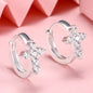 Yumato S925 Sterling Silver Small Delicate Earrings females Fashion Matching, gifts for yourself, girl and friends B77