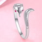 Yumato fox style S925 Sterling Silver Opening Ring Gifts for yourself, girl, lover,friends R20