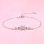 Yumato Moissanite Bracelet S925 Sterling Silver Jewelry, Best Gift for Women Girls Wife BR06