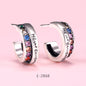 Yumato Fashion Jewelry Earrings in 925 Sterling Silver suitable for date, office, every occasion and as gift for friend girl E-2868