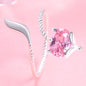 Yumato S925 Sterling Silver Pink fox style Opening Ring Gifts for yourself, girl, lover,friend R24