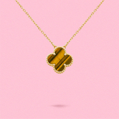 Yumato S925 sterling silver Tiger's eye stone lucky necklace