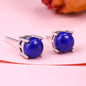 S925 Sterling Silver Natural Stones Stud Earrings Elegant, Easy to match clothes, Gifts for yourself, girl, lover,friend C270-C272