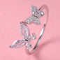 S925 Sterling Silver Open End Ring Fashion Matching   A34