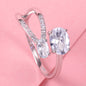 S925 Sterling Silver Open End Ring Fashion Matching  A35