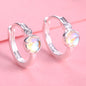 Yumato Small Zircon Earrings in 925 Sterling Silver Suitable for every occasion, Gift for yourself, friends, girl A76