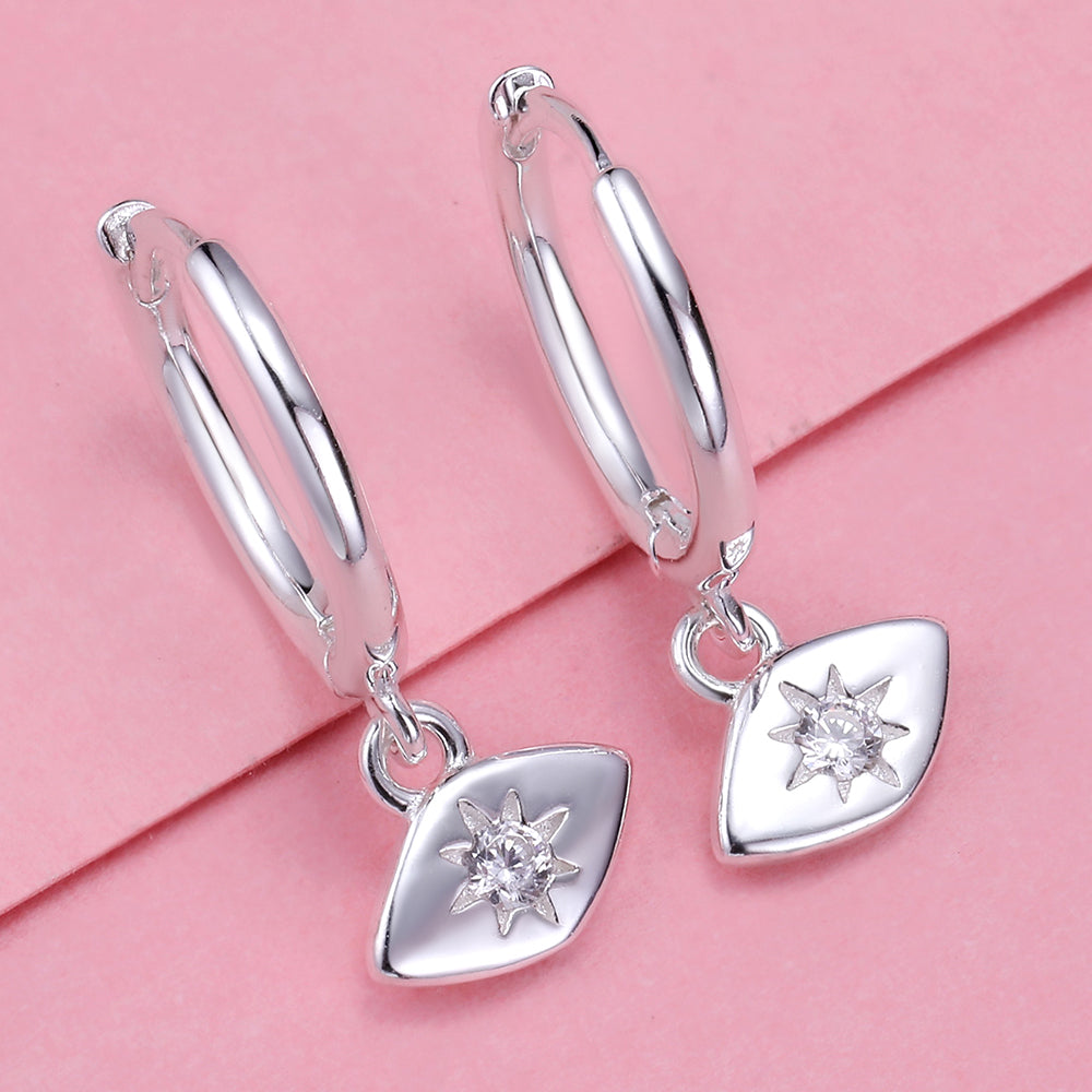 Yumato S925 Sterling Silver little pendant Earrings A80