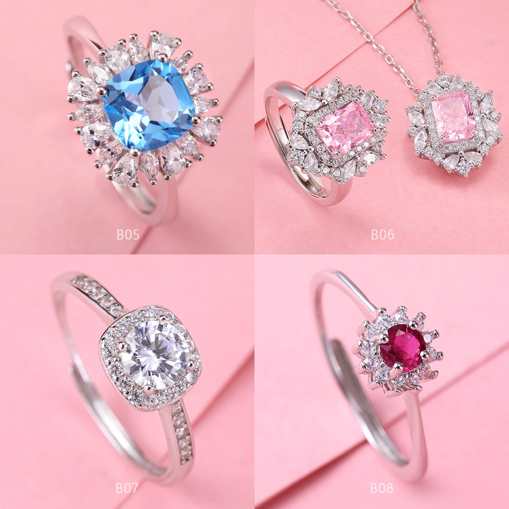 S925 Sterling Silver Jewelry Gifts for yourself, girl, lover,friend B01-B36