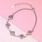 Natural Gemstone S925 Sterling Silver Jewelry Friendship Bracelet Gifts for yourself, girl, lover,friend C181-C216