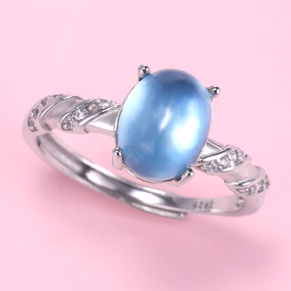 Natural Gemstone Ring in 925 Sterling Silver C312