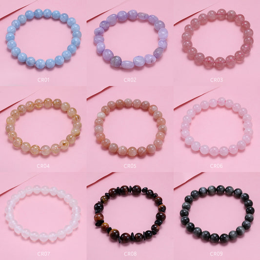 High quality Natural Crystal Bracelet Gifts for yourself, girl, lover,friend Z01-Z09