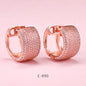 Yumato 925 Sterling Silver Rose gold Hoop Earrings Gift for Yourself, friends, girl, Suitable for every occasion E-8900