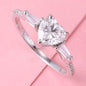 Moissanite S925 Sterling Silver Unique Rings, Trendy Valentine Wedding Birthday Anniversary Jewelry Gift Size 6 7 8 9 M37-M48