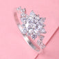 Moissanite S925 Sterling Silver Unique Rings, Trendy Valentine Wedding Birthday Anniversary Jewelry Gift Size 6 7 8 9 M37-M48