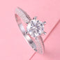 Moissanite S925 Sterling Silver Unique Rings, Trendy Valentine Wedding Birthday Anniversary Jewelry Gift Size 6 7 8 9 M37-M48