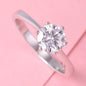 Moissanite S925 Sterling Silver Unique Rings, Trendy Valentine Wedding Birthday Anniversary Jewelry Gift Size 6 7 8 9 M37-M48